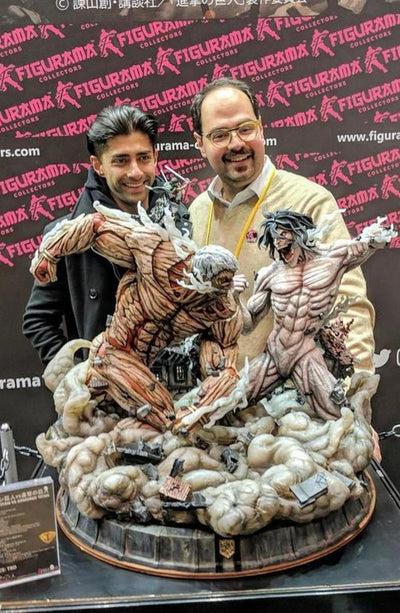 Attack On Titan: Eren Jaeger & Mikasa Vs. Armored Titan Elite Statue Exclusive