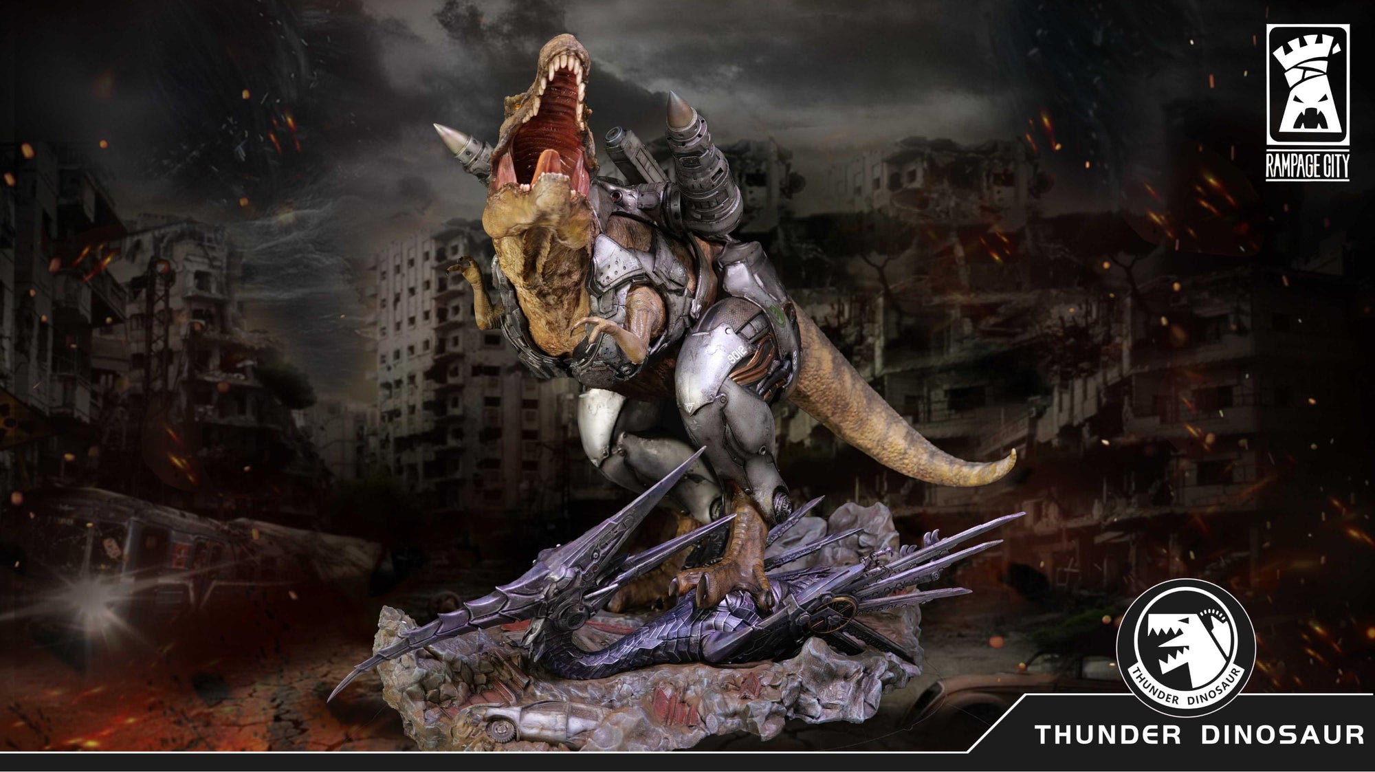 Mechanical Tyrannosaurus Rex Statue