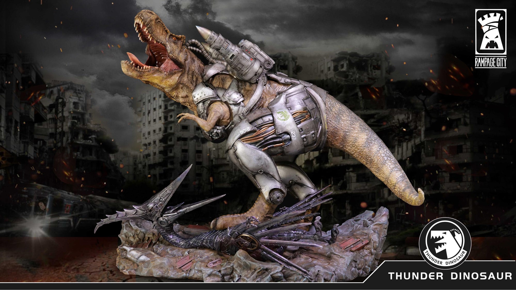 Mechanical Tyrannosaurus Rex Statue