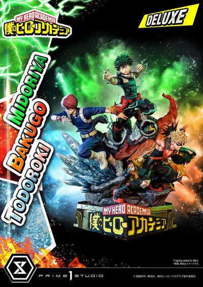 Midoriya Bakugo & Todoroki DX Bonus Statue