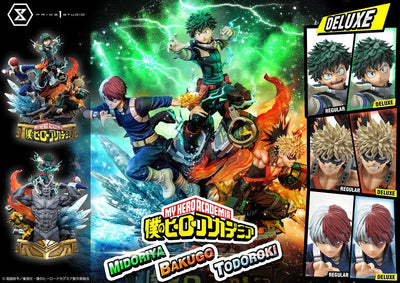 Midoriya Bakugo & Todoroki DX Bonus Statue