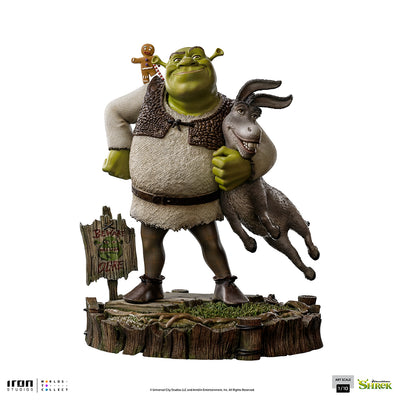 Shrek, Donkey and The Gingerbread Man Deluxe Art Scale 1/10